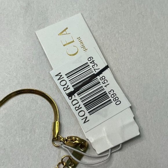 Panacea Gold Snake Chain Bow Necklace 14K Plated Minimalist Holiday Gift NWT - Picture 8 of 12